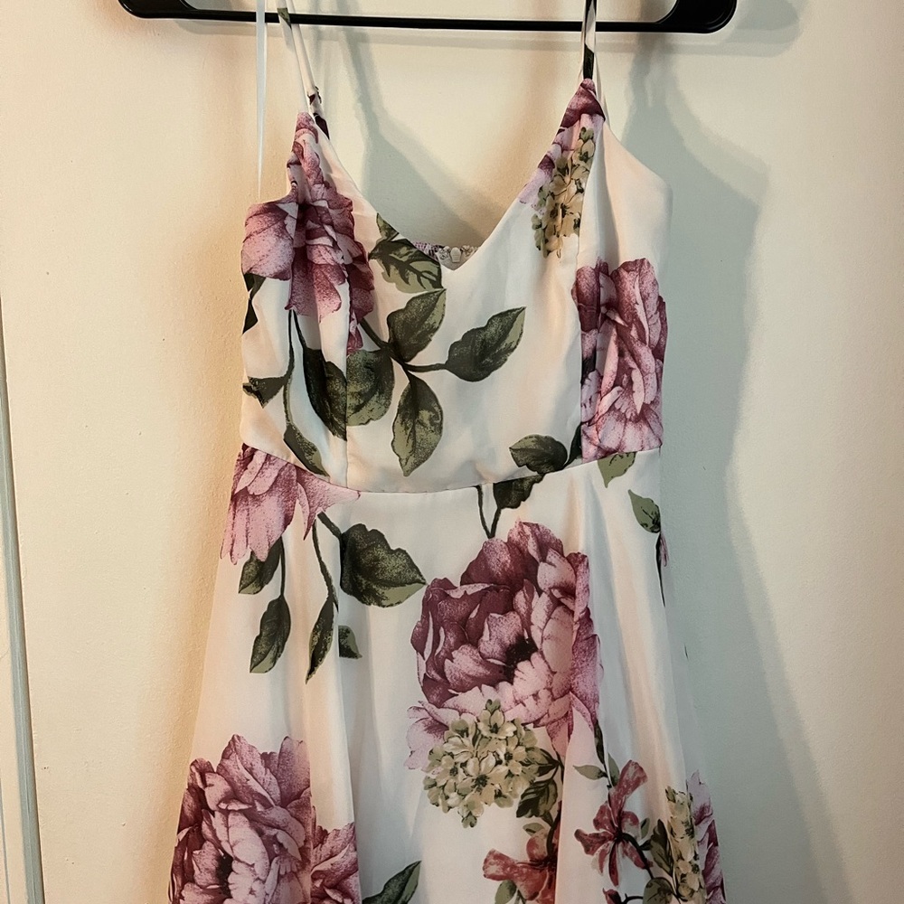 SOLD Windsor White and Pink Floral Dress